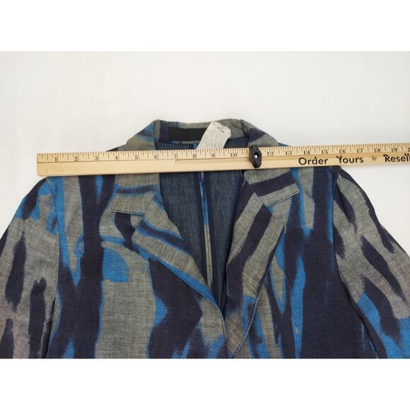 Robert Cavalli Just Cavalli Women's Abstract Pattern Notch Blazer Suit Jacket 40 - Picture 3 of 15